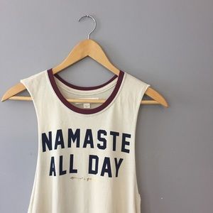 Spiritual Gangster Graphic Namaste Muscle Tee